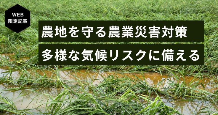 農業災害の被害を防ぐには？気候変動に備える地域の取り組み